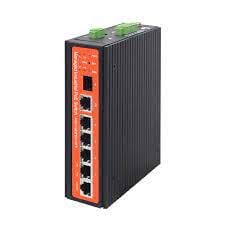 Wi-Tek WI-PMS305GF-I 4GE+1GE uplink+1SFP Uplink Endüstiriyel PoE Switch