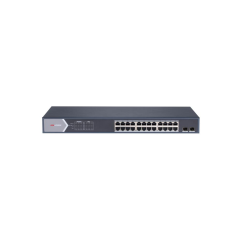 Hikvision DS-3E0526P-E/M 24 Port Yönetilemez PoE Switch