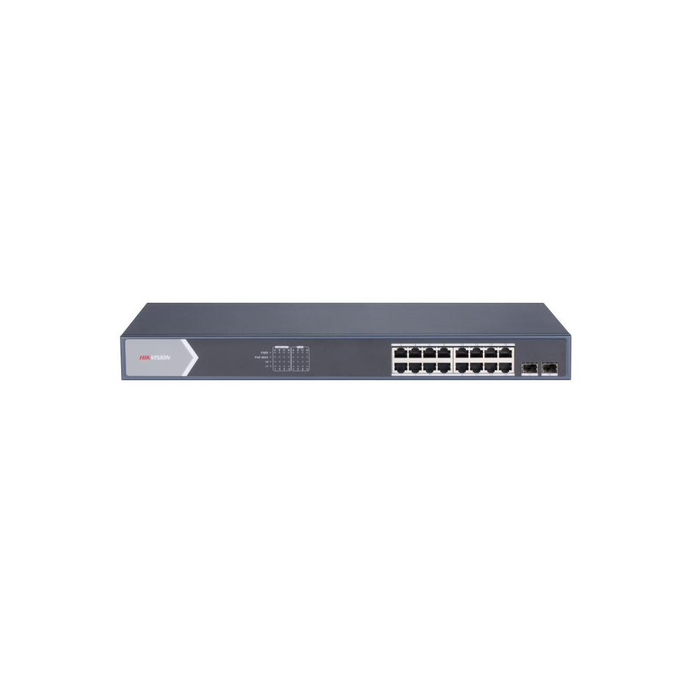 Hikvision DS-3E0518P-E/M 16 Port Yönetilemez Gigabit PoE Switch