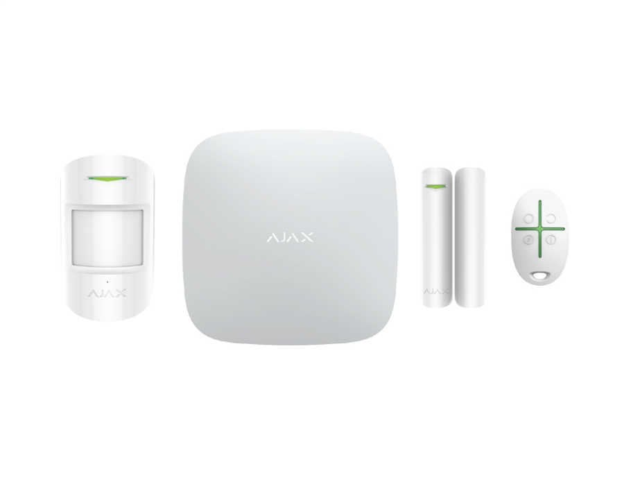 Ajax Hub Kit / StarterKitHub - BEYAZ Kablosuz Alarm Kiti