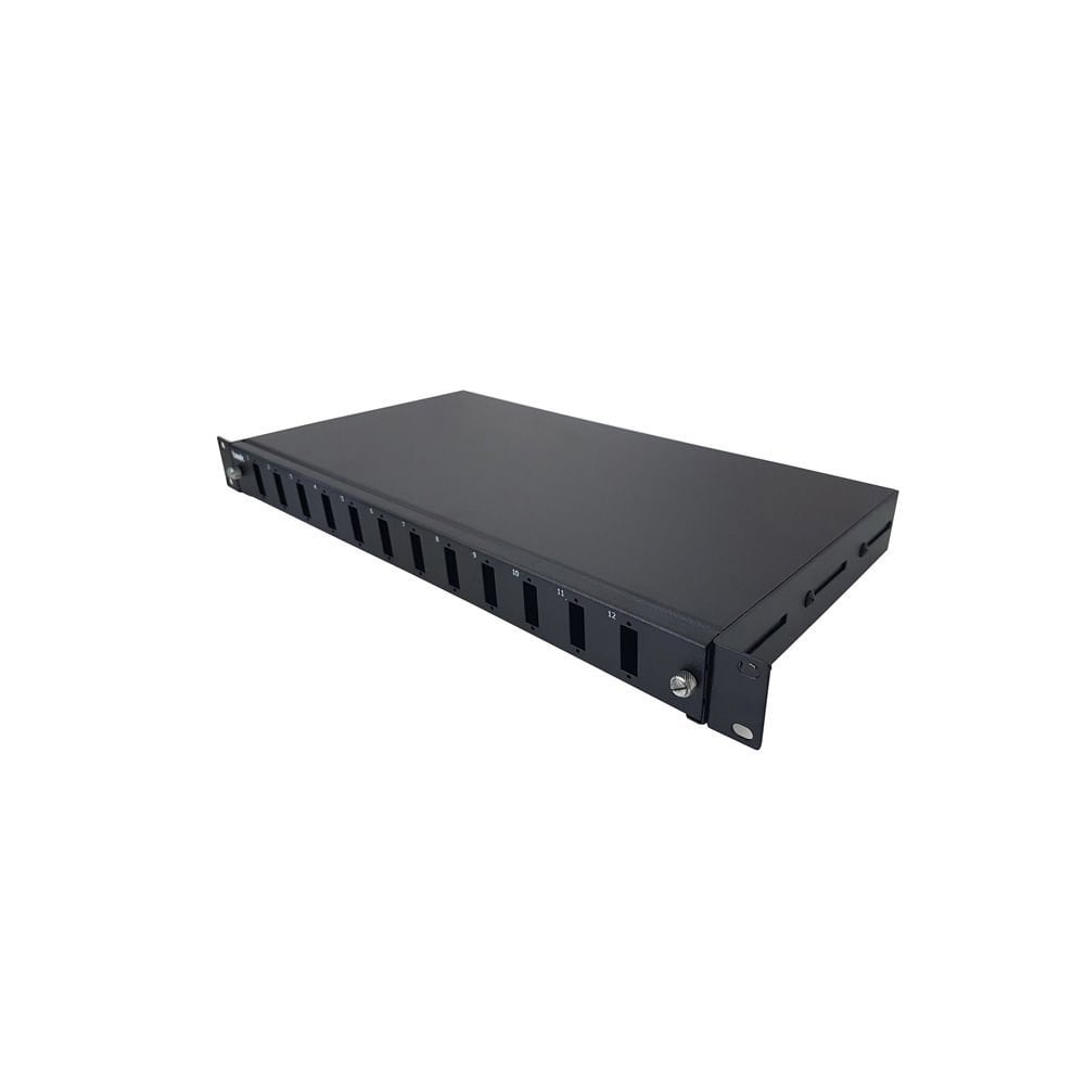 1U 19'' 12 PORT RACK TP SC DX FİBER PATCH PANEL (BOŞ)