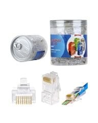 COREMAX EZ RJ45 KONNEKTÖR (ŞEFFAF) 100 'LÜ PAKET