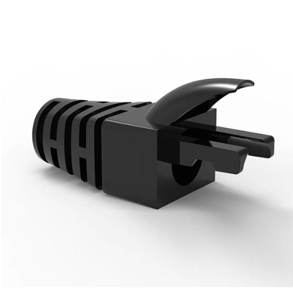 COREMAX PVC RJ45 PABUÇLU KONNEKTÖR (SİYAH) 50'Lİ PAKET