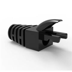 COREMAX PVC RJ45 PABUÇLU KONNEKTÖR (SİYAH) 50'Lİ PAKET