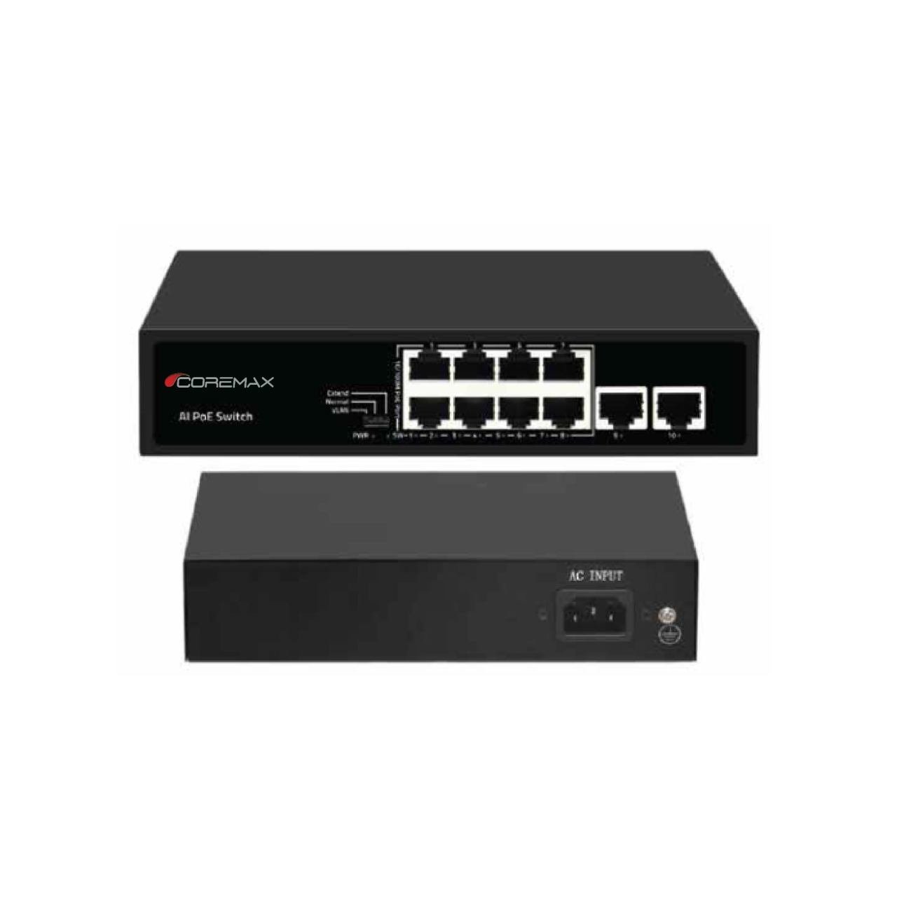 Coremax CXS-8P2U 8 PORT POE SWİTCH