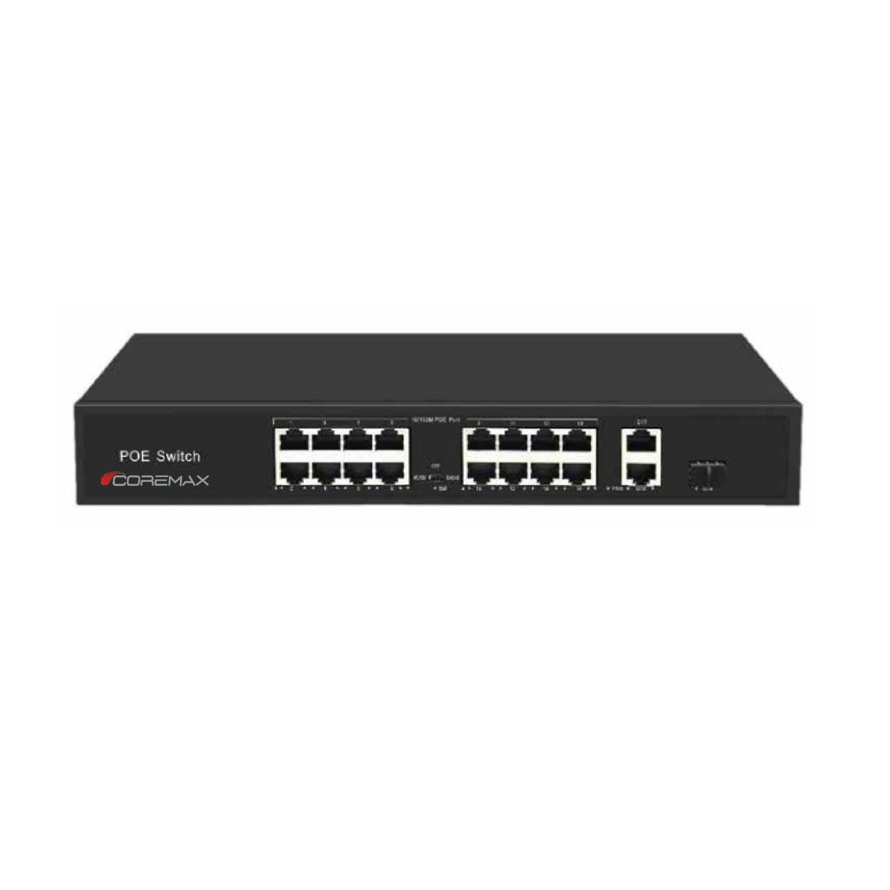Coremax CXS-16P2U1S-16 PORTPOE+2UPLİNKGİGABİT+1UPLİNK SFP-300W