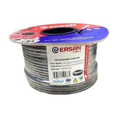ERSAN 2x0,22mm STREO MİKROFON (CU) 100'LÜK SESLENDİRME KABLO - CABLE