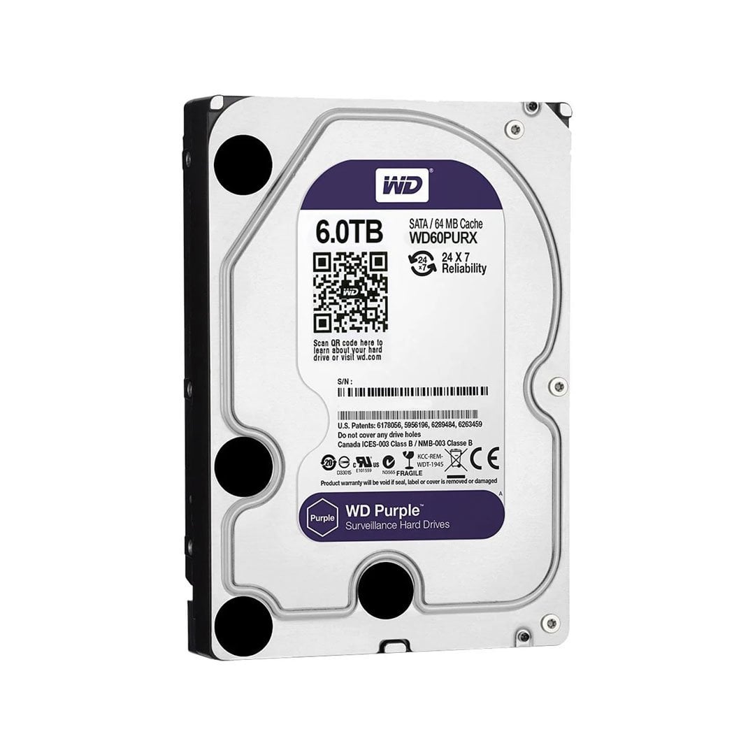 6 TB WD 3.5 PURPLE SATA3 5400RPM 64 MP WD64PURZ (3 YIL RESMI DIST GARANTILI)