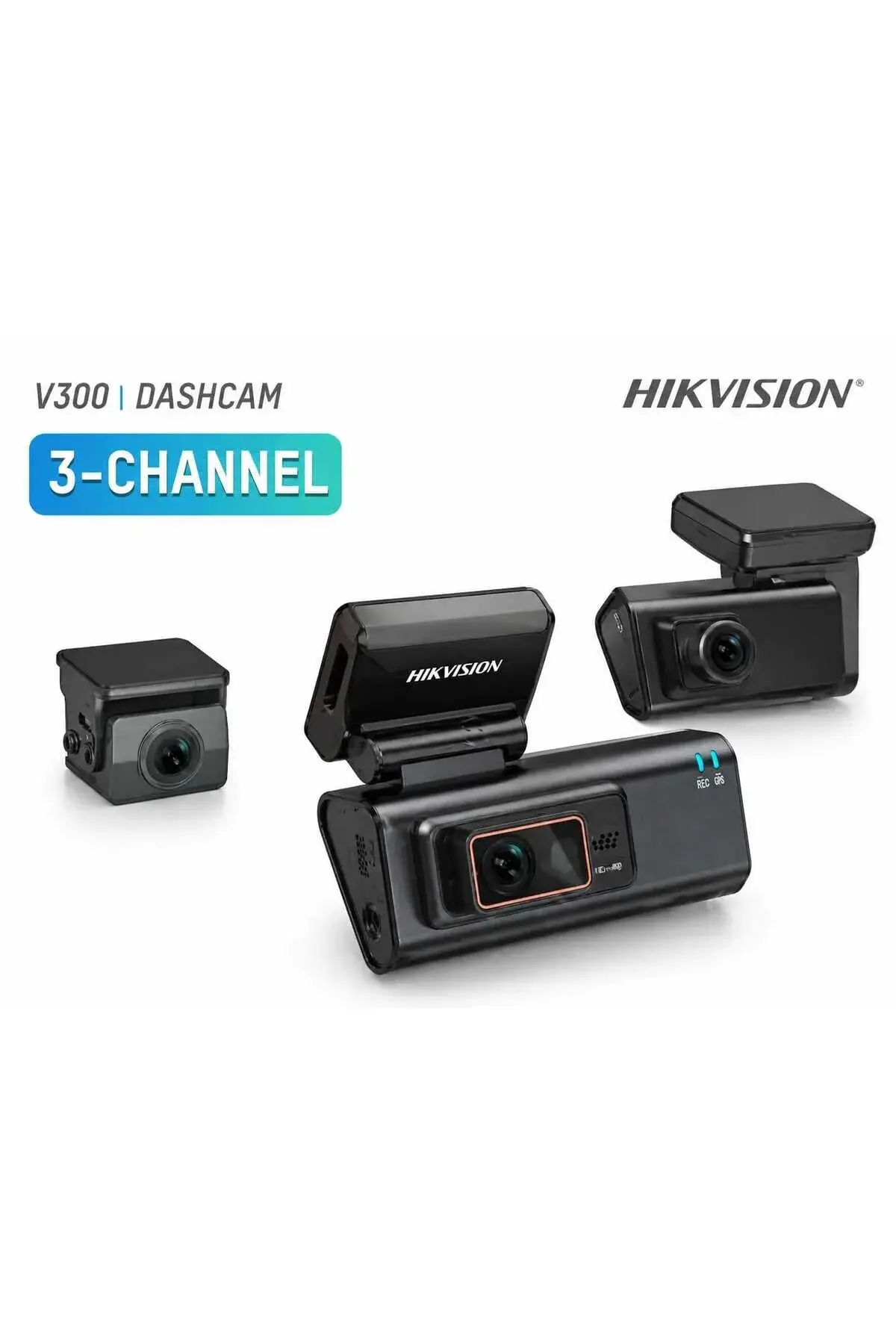 Hikvision AE-DC2032-V300 4G Sim Kart Destekli HD Üç Kameralı Araç İçi Kamera, G-Sensor ve Wi-Fi