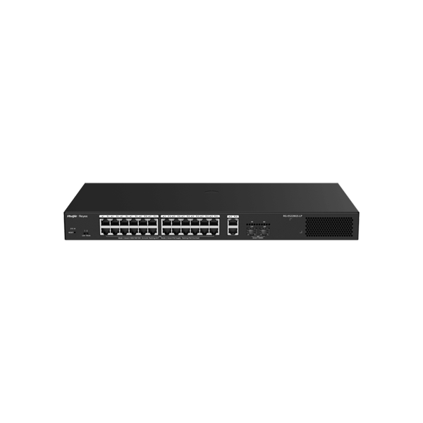 Reyee RG-ES228GS-LP 28 Portlu, 10/100/1000 Gigabit, Yönetilebilir Switch, 2 SFP, 2 Gigabit RJ45 Uplink, 24 Port PoE+ (250W)