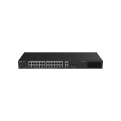 Reyee RG-ES228GS-LP 28 Portlu, 10/100/1000 Gigabit, Yönetilebilir Switch, 2 SFP, 2 Gigabit RJ45 Uplink, 24 Port PoE+ (250W)