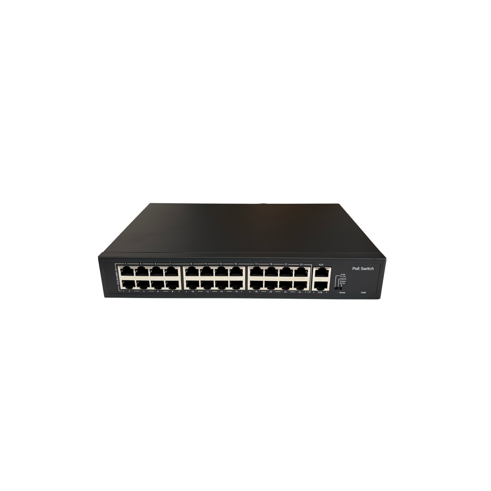 Coremax CXS-24P2U-300 24 PORT Poe Switch + 2PORT UPLİNK Gigabit