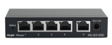 Ruijie Reyee RG-ES105D Metal Şasiye Sahip Yönetilemeyen Switch