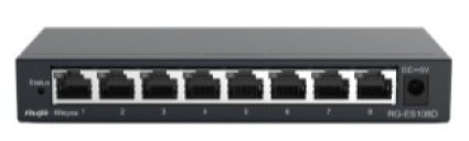 Ruijie Reyee RG-ES108D Metal Şasiye Sahip Yönetilemeyen Switch
