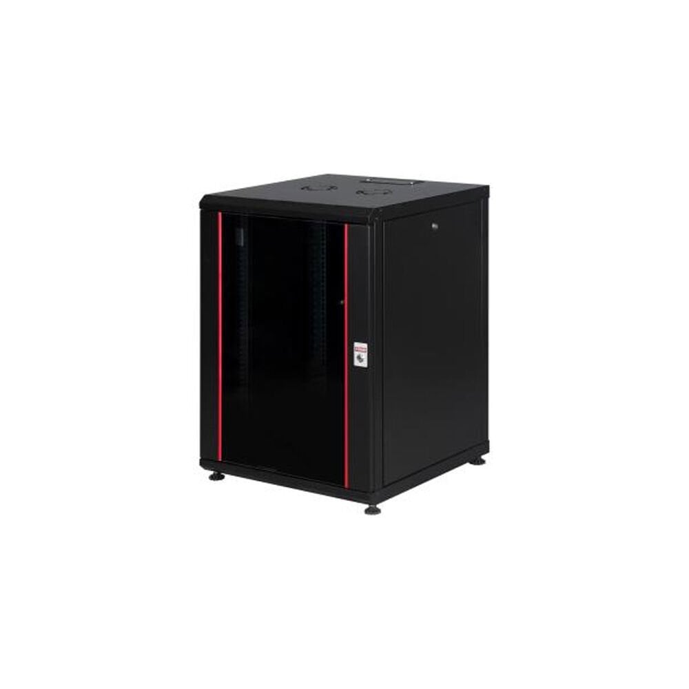 LANDE MONTAJLI 16U W600MM X D600 PROLINE300 SERISI DIKILI TIP KABINET (SIYAH)