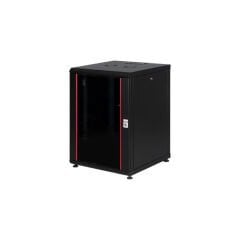 LANDE MONTAJLI 16U W600MM X D600 PROLINE300 SERISI DIKILI TIP KABINET (SIYAH)