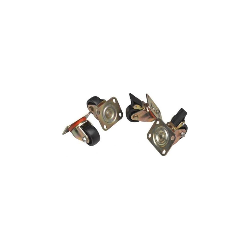 LANDE ON MONTAJLI FS TEKERLEK SETİ 150 KG/TKR 1 SET:4 ADET 2 FRENLİ /2 FRENSİZ (PLASTİK)
