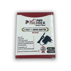 HIGHTEK HT-8167 9 volt 1 amper Adaptör