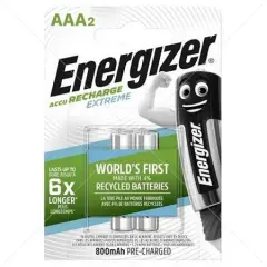 ENERGİZER-EXTREME RECH AAA CHP 2*12 (7638900416862)