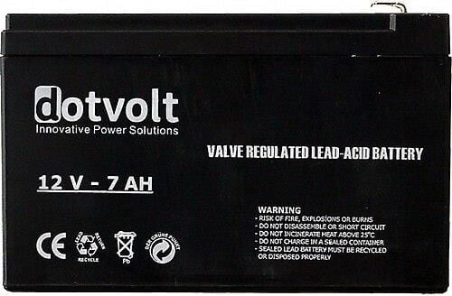 DOTVOLT SC-7 12V 7AH AKÜ (düz akü)