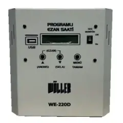 Wöller WE-220D Programlı Ezan Saati