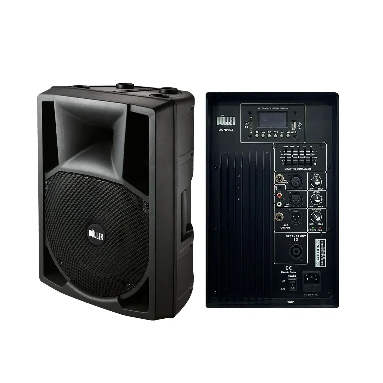 Wöller W-7015A 15’’ 2 YOLLU AKTİF KABİN HOPARLÖR