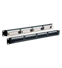 1U 24 Port Cat6 Patch Panel (Dolu)