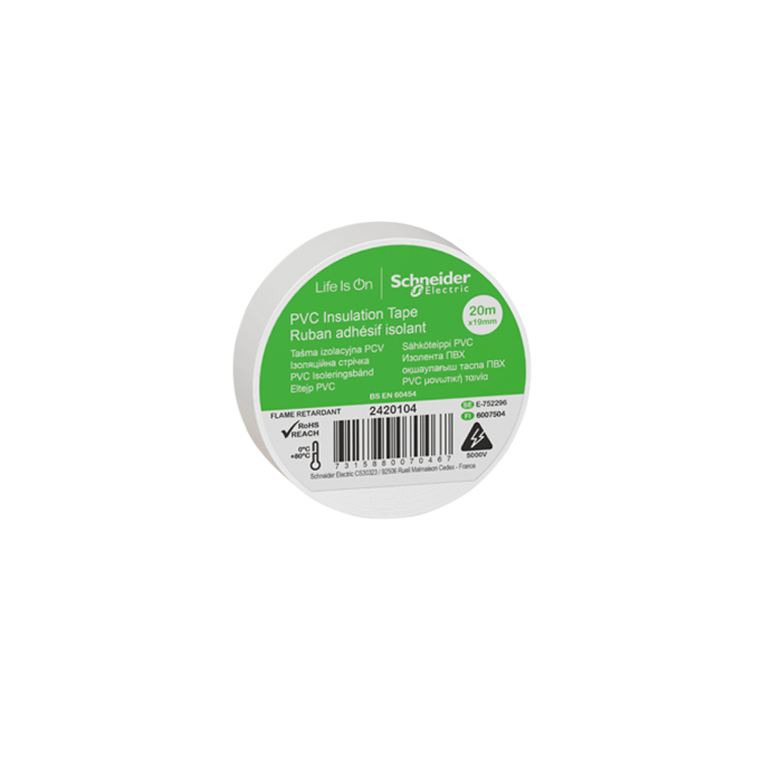 Schneider Elektrik Bandı 20mx19mm Beyaz