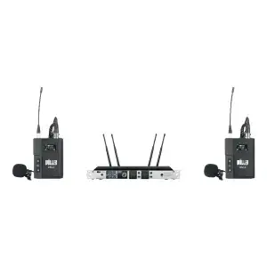 Wöller DW-3000YY Çift Kanallı Yaka Mikrofon Seti