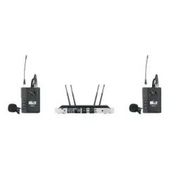 Wöller DW-3000YY Çift Kanallı Yaka Mikrofon Seti