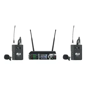 Wöller DW-200YY  Çift Kanallı Yaka Mikrofon Seti
