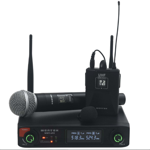 Wertex WMY-692EY Uhf 1 El 1 Yaka Kablosuz Mikrofon
