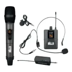 Wöller W-12EY Çift Kanallı Kablosuz El ve Yaka Mikrofonu Seti
