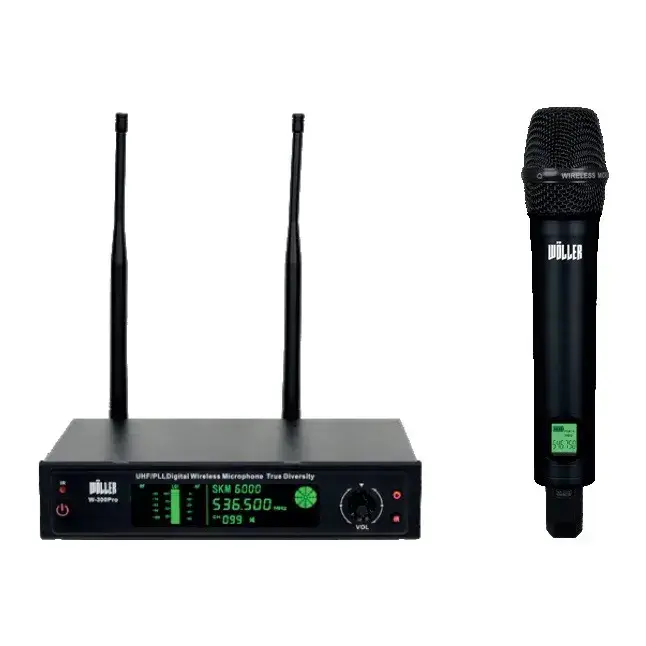 Wöller W-300PRO Tek Kanal UHF Kablosuz El Mikrofonu Seti