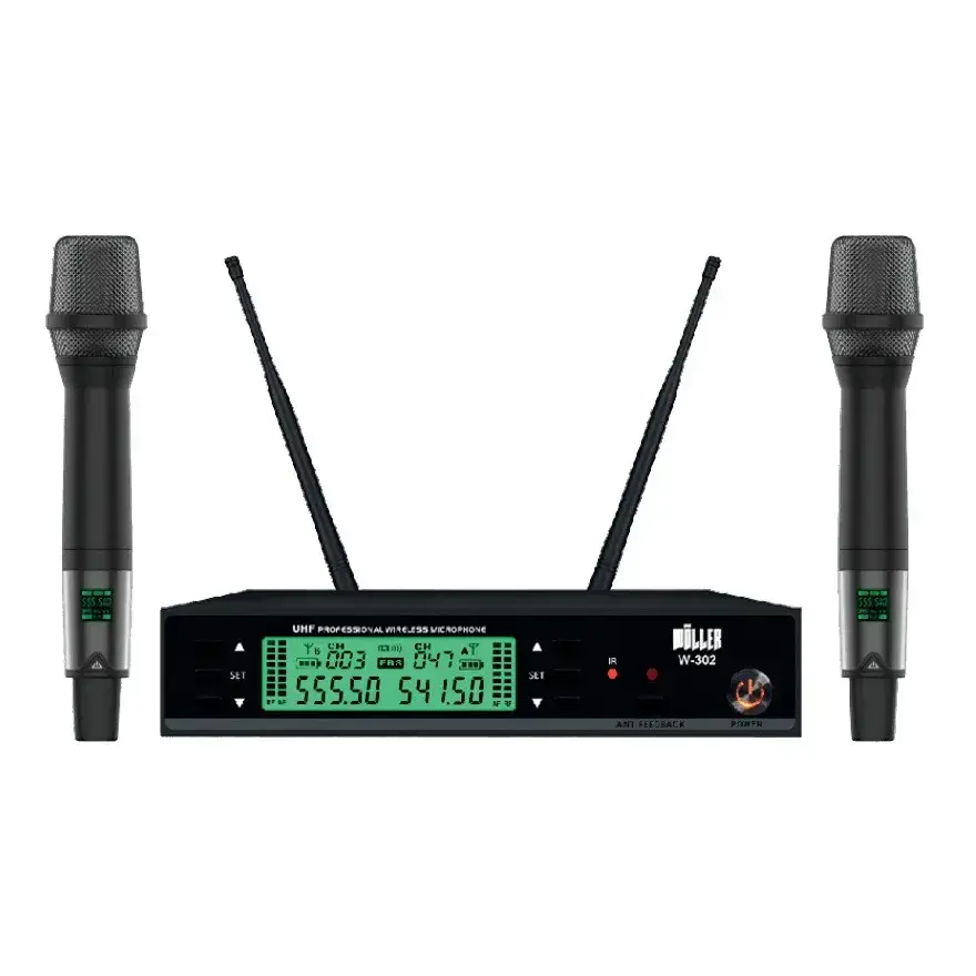 Wöller W-302EE Çift Kanal UHF Kablosuz Mikrofon Seti