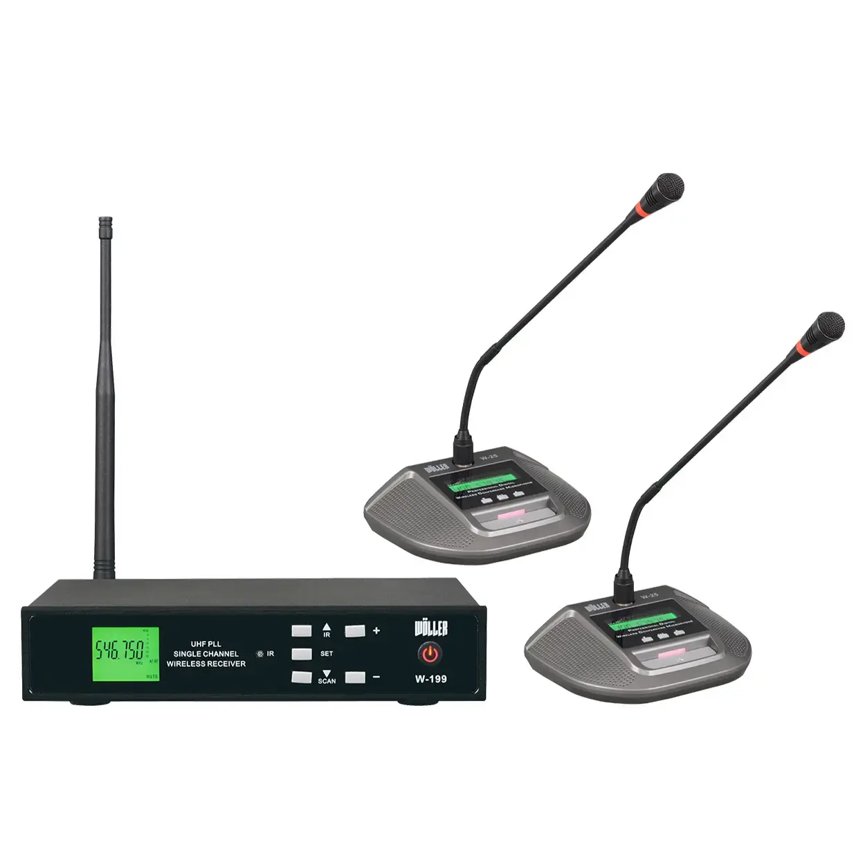 W-299KK ÇİFT KANAL KABLOSUZ MİKROFON SETİ