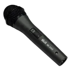 Wöller W-300 Kablolu 600 Ohm Dinamik El Mikrofonu (5m Kablo, Metal Gövde)