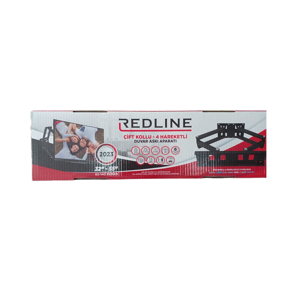 Redline 32'' - 55'' Çift Kollu 4 Hareketli Askı Aparatı