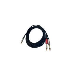 Chester 3.5 Male / 2*6.35 Male Mikrofon Kablosu 3 Metre