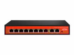 Wi-Tek WI-PS210G V2 8FE+2GE Uplink+HiPoE+250M+Watchdog+120W Switch