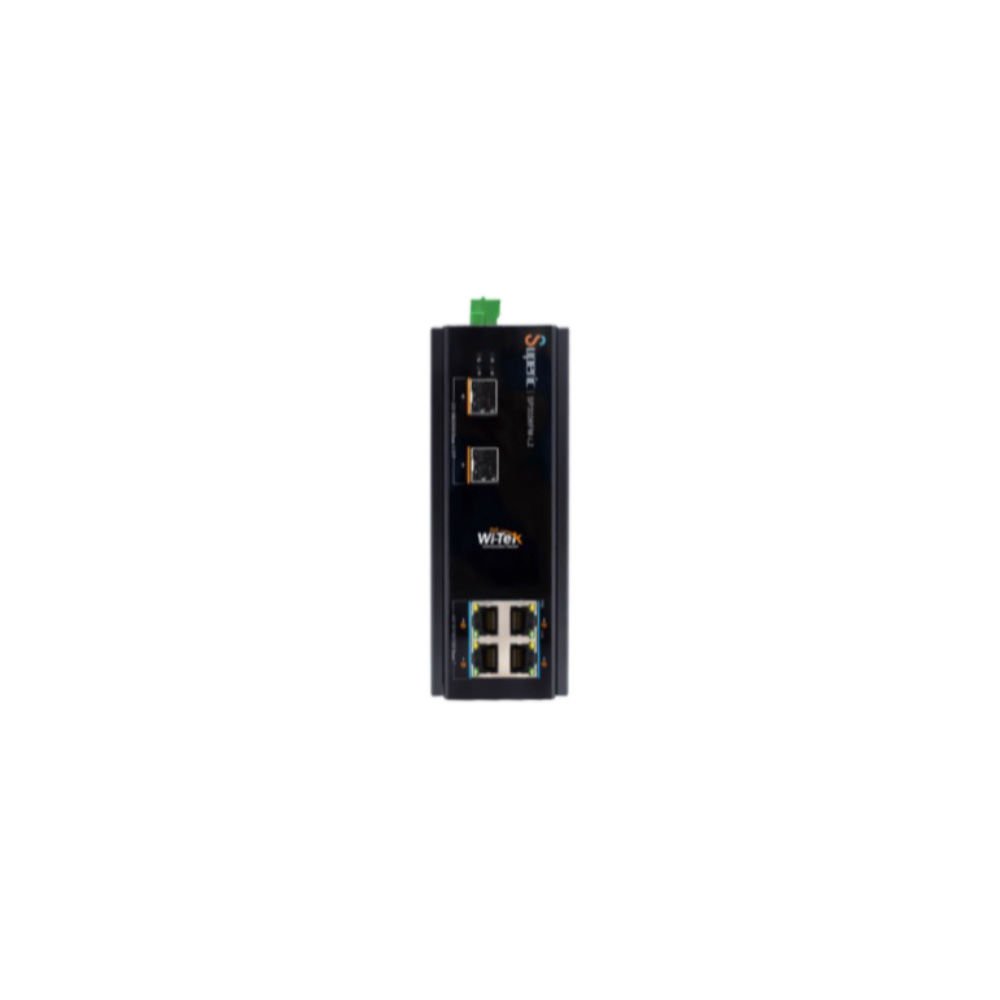 Wi-Tek SP3006FM-L2 4 Port Gigabit 2 Port Fiber Endüstriyel Switch