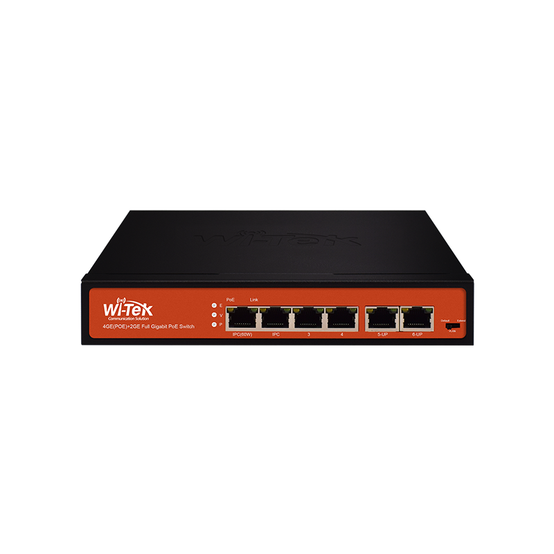 Wi-Tek WI-PS305G V2 4GE+2GE Uplink+HiPoE+250M+Watchdog+120W Switch