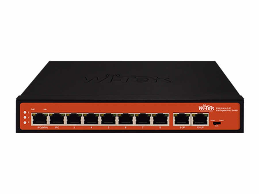 Wi-Tek WI-PS308G V2 8GE+2GE uplink+HiPoE Switch